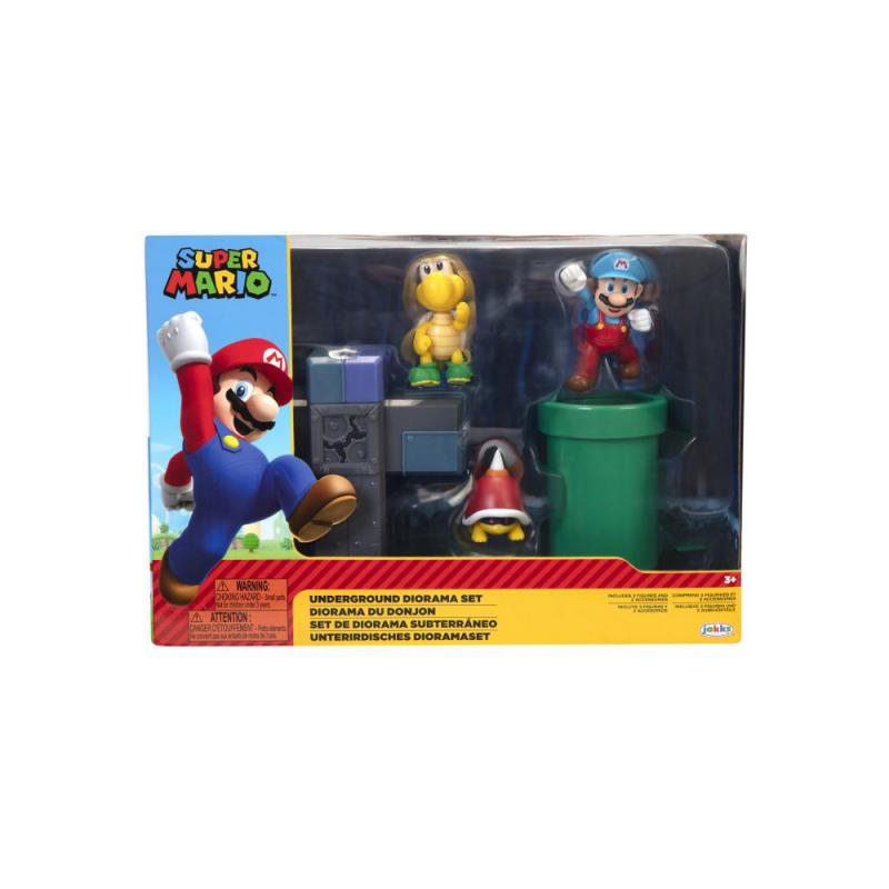 Nintendo Super Mario Underground Diorama Spielset, 6,5 cm