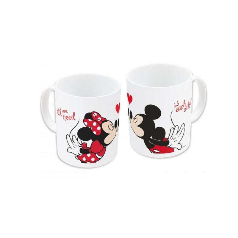 Minnie & Mickey Mouse Kiss Tasse, 325 ml