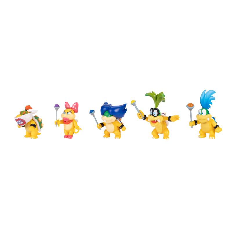 Nintendo Super Mario Figuren 5er Set Koopalinge, 6,5 cm