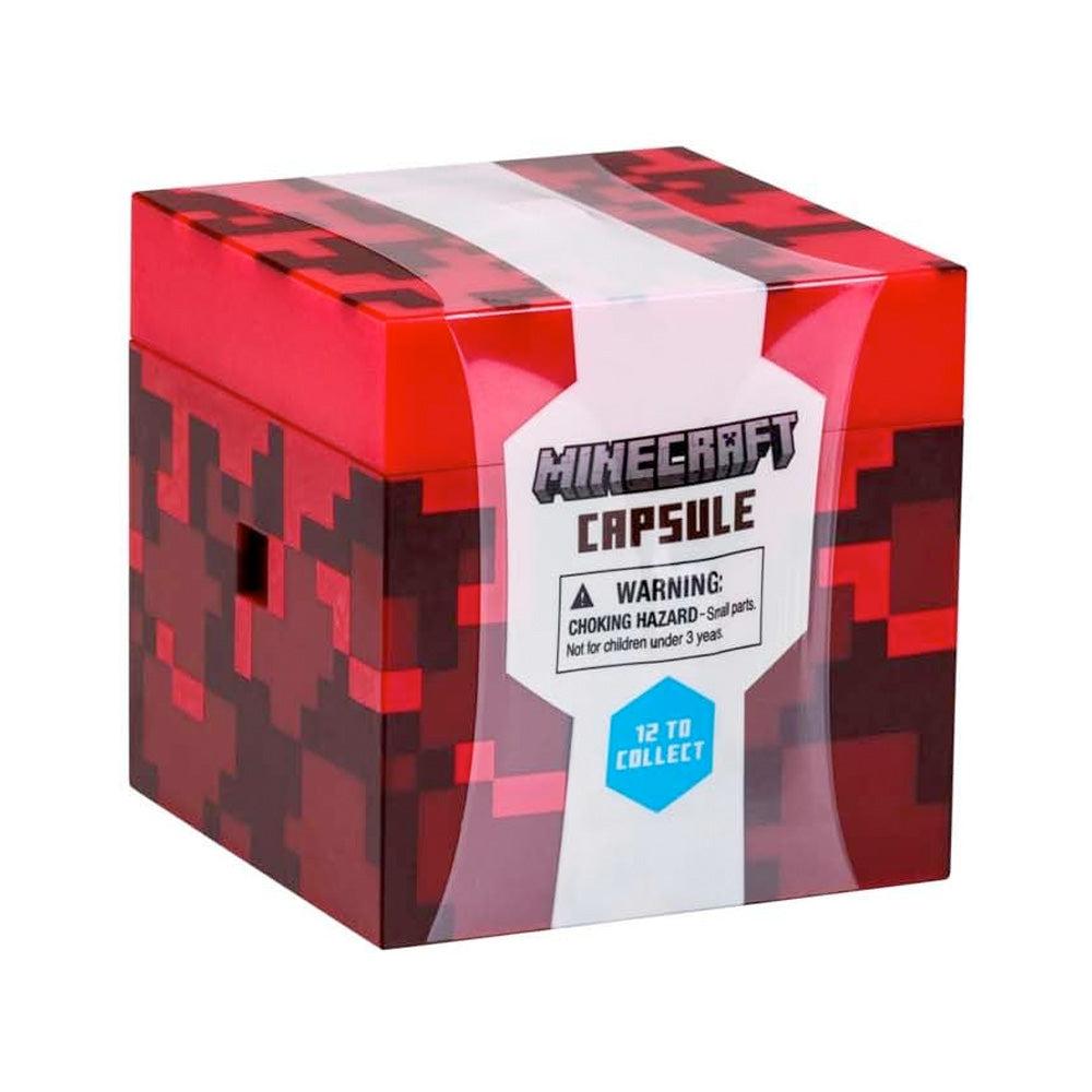 Minecraft Surprise Cube Capsule, Blind Pack, 7 cm Figur + Ei goobee