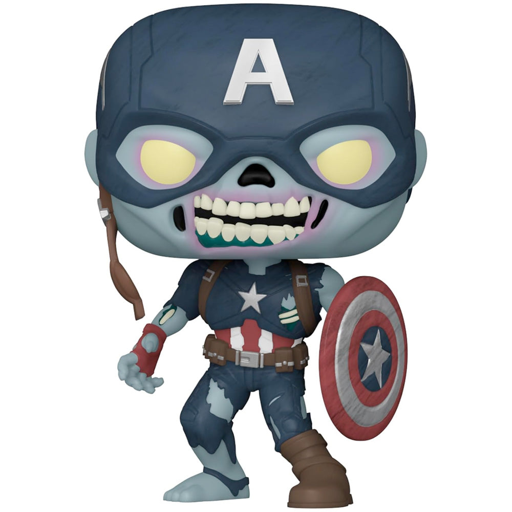 Funko POP! What If S2- Zombie Captain America, 10 cm goobee