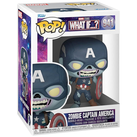 Funko POP! What If S2- Zombie Captain America, 10 cm goobee
