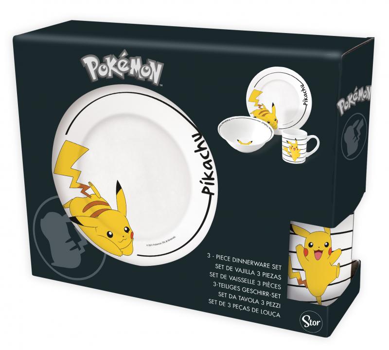 Pokemon Frühstücksset (Schale, Tasse, Teller)