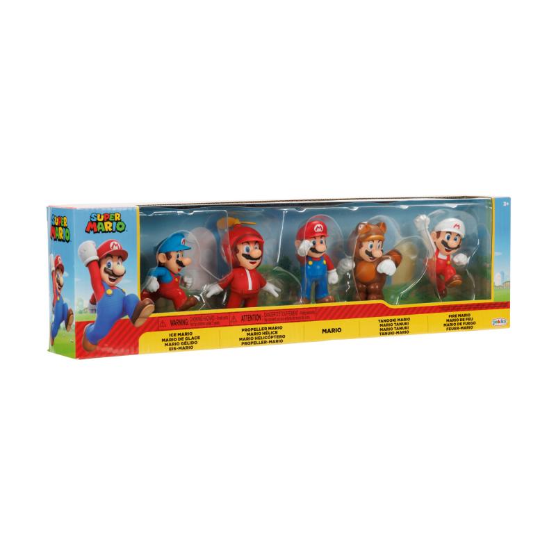 Nintendo Super Mario Figuren 5er Set Only Mario, 6,5 cm