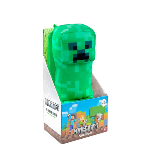 Minecraft Plüsch Rucksack Creeper, 30 cm goobee