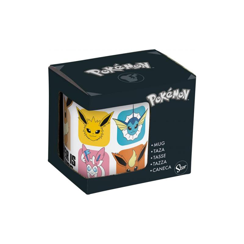 Pokemon Evoli ,,WAS IST DEIN TYP?`` Tasse, 325 ml