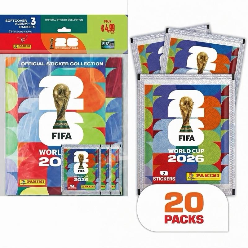 Panini Fifa World Cup 2026 Sticker Starter Pack 1 + 20 Packs