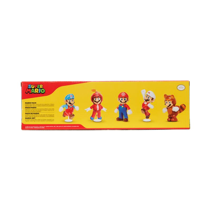 Nintendo Super Mario Figuren 5er Set Only Mario, 6,5 cm