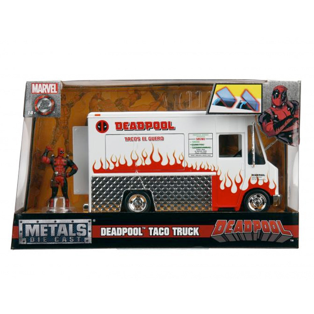 Marvel Deadpool Foodtruck 1:24, ca. 18 cm inkl. Die-Cast Figur Deadpool goobee