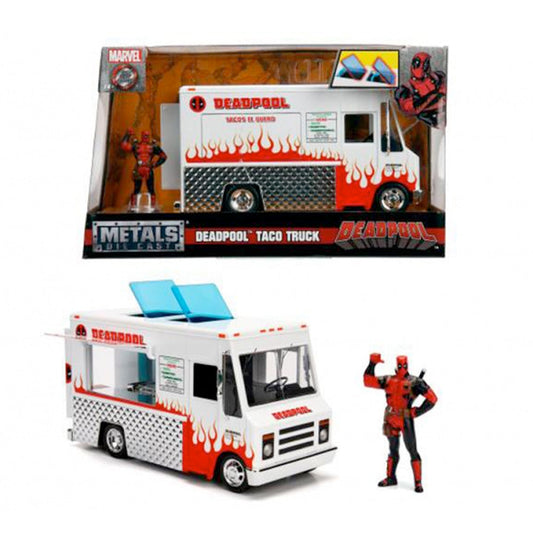 Marvel Deadpool Foodtruck 1:24, ca. 18 cm inkl. Die-Cast Figur Deadpool goobee