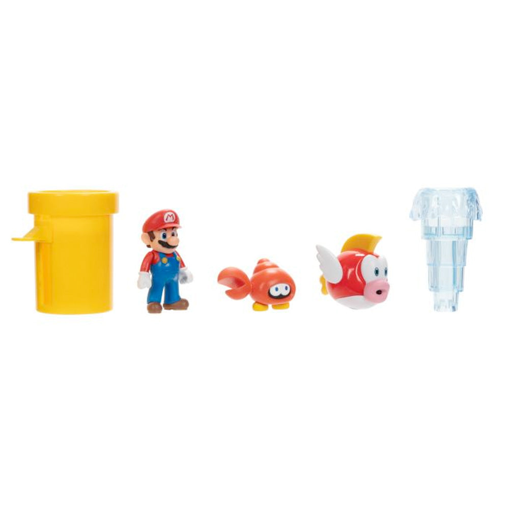 Nintendo Super Mario Sparkling Waters Diorama Spielset, 6,5 cm goobee