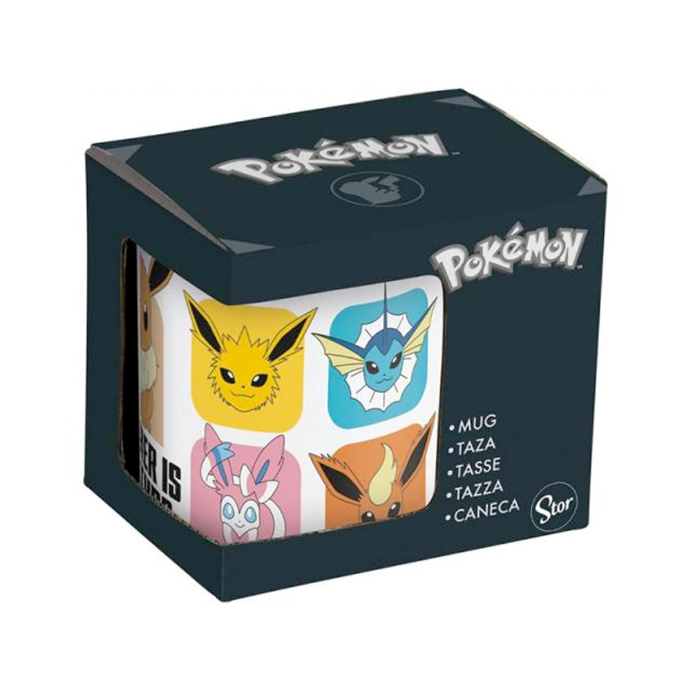 Pokemon Evoli ,,WAS IST DEIN TYP?`` Tasse, 325 ml goobee