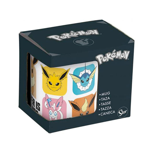 Pokemon Evoli ,,WAS IST DEIN TYP?`` Tasse, 325 ml goobee