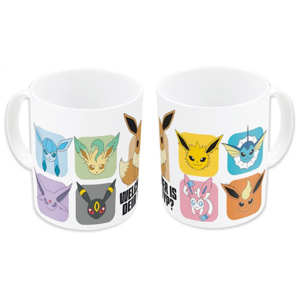 Pokemon Evoli ,,WAS IST DEIN TYP?`` Tasse, 325 ml goobee