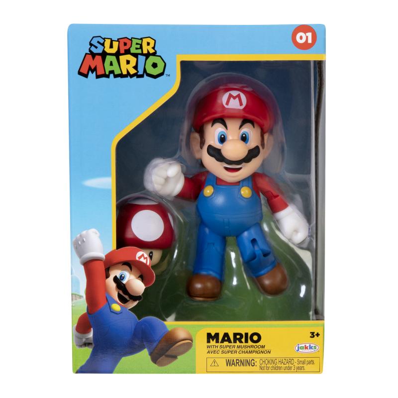 Nintendo Super Mario Figur in Sammlerbox, 10 cm