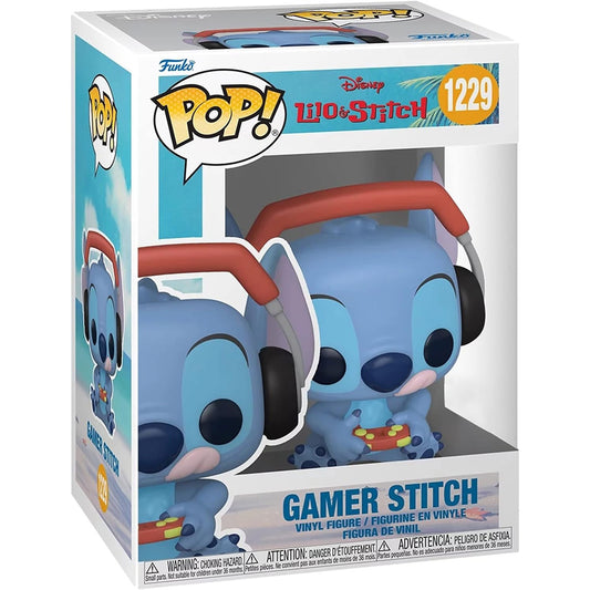 Funko POP! Lilo & Stitch Gamer Stitch 1229, 10 cm