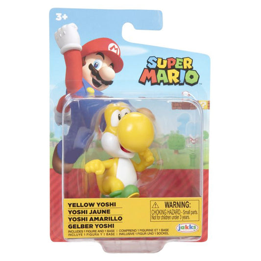 Nintendo Super Mario Figur Running Yellow Yoshi, 6,5 cm goobee