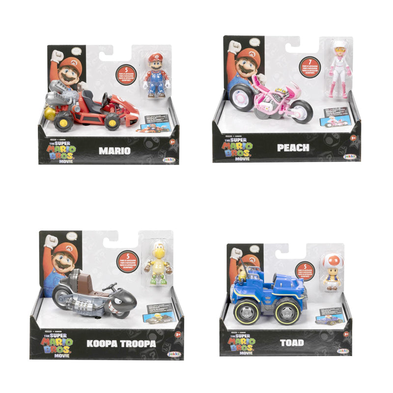 Nintendo Super Mario Movie Kart Sortiert, 6,5 cm