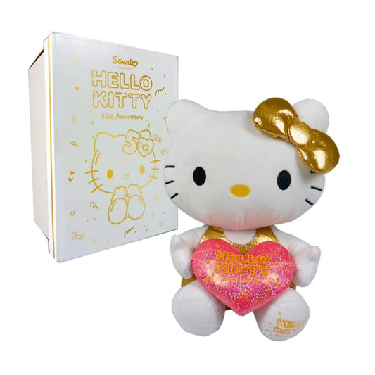 Hello Kitty 50 Jahre Jubiläum Plüsch, 30cm (Limitiert auf 10.000 Stück.) goobee