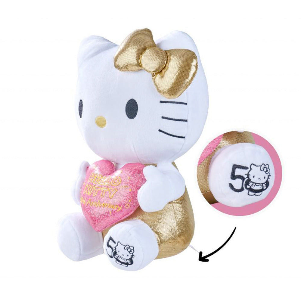 Hello Kitty 50 Jahre Jubiläum Plüsch, 30cm (Limitiert auf 10.000 Stück.) goobee