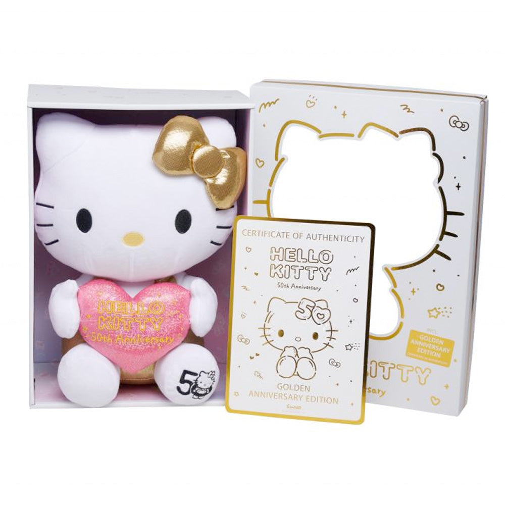Hello Kitty 50 Jahre Jubiläum Plüsch, 30cm (Limitiert auf 10.000 Stück.) goobee