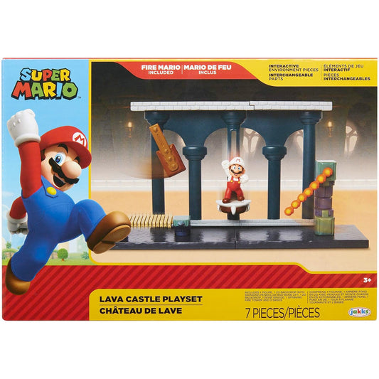 Nintendo Super Mario Lava Castle Spielset, 6,5 cm goobee