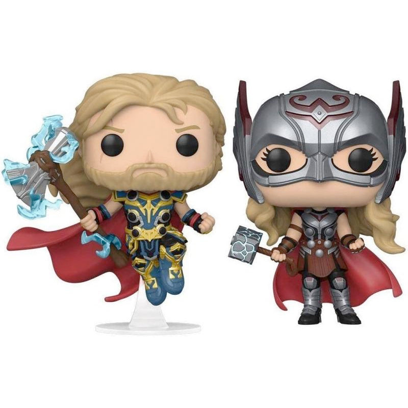 Funko POP! Marvel Thor Love and Thunder 2er Pack Thor & Mighty, 10 cm