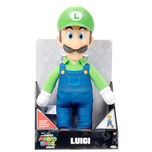 Nintendo Super Mario Movie Roto Plüsch Luigi, 35 cm goobee