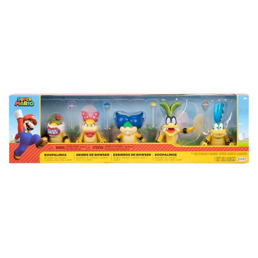Nintendo Super Mario Figuren 5er-Set Koopalinge, 6,5 cm goobee