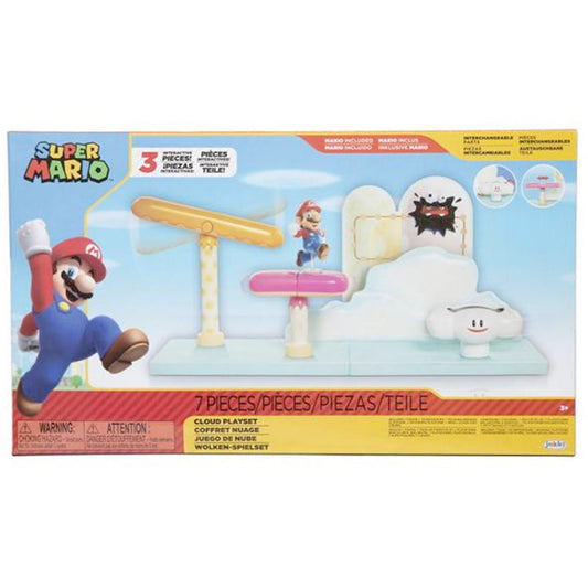 Nintendo Super Mario Cloud World Spielset, 6,5 cm goobee