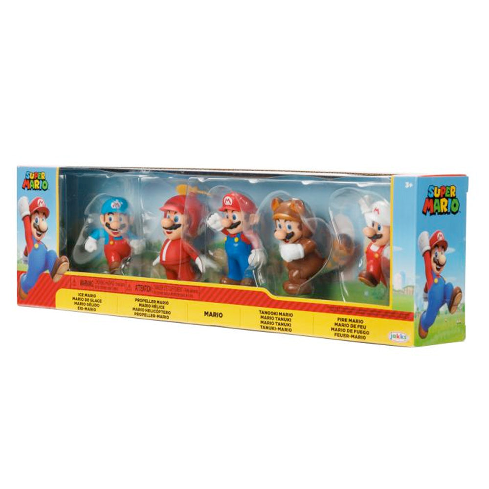 Nintendo Super Mario Figuren 5er Set Only Mario, 6,5 cm goobee