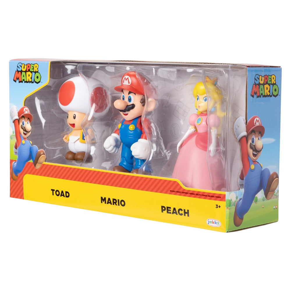 Nintendo Super Mario 3er Pack Mario & Freunde, 10 cm goobee