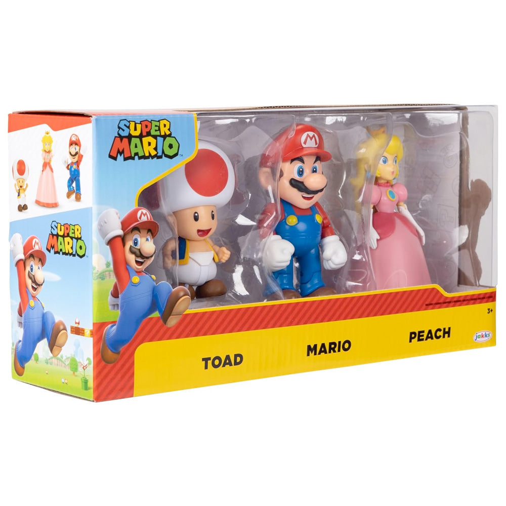 Nintendo Super Mario 3er Pack Mario & Freunde, 10 cm goobee