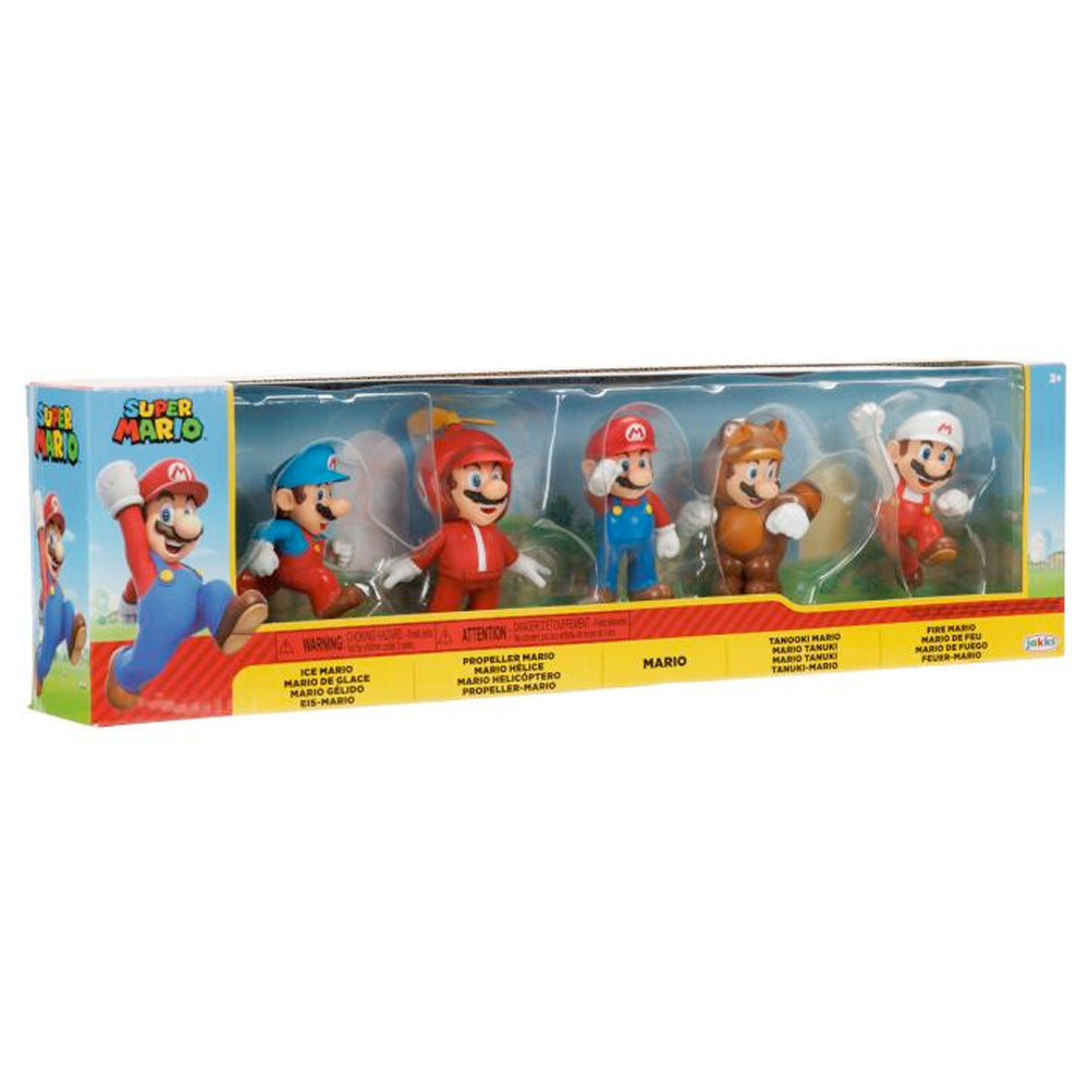Nintendo Super Mario Figuren 5er Set Only Mario, 6,5 cm goobee