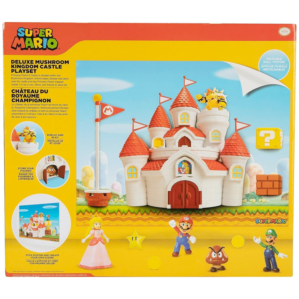 Nintendo Super Mario Deluxe Feature Spielset mit 5 Vinyl Figuren 6,5 cm goobee