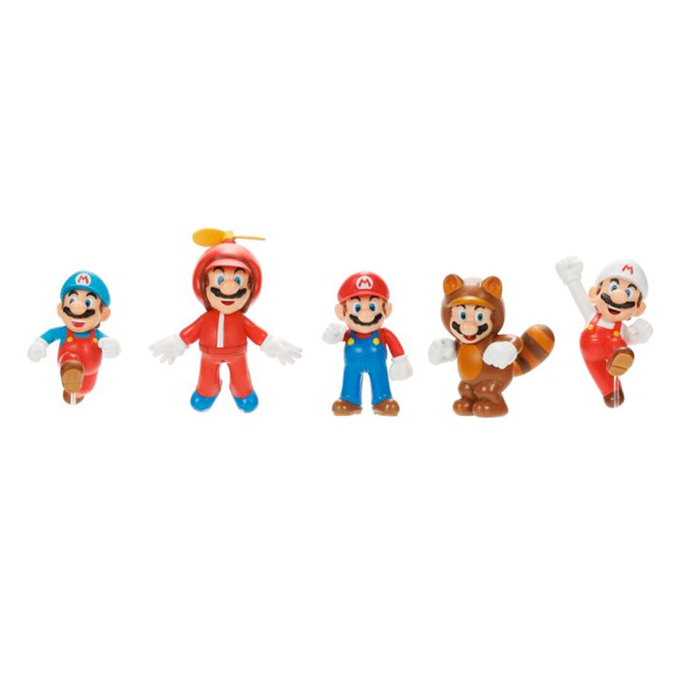 Nintendo Super Mario Figuren 5er Set Only Mario, 6,5 cm goobee
