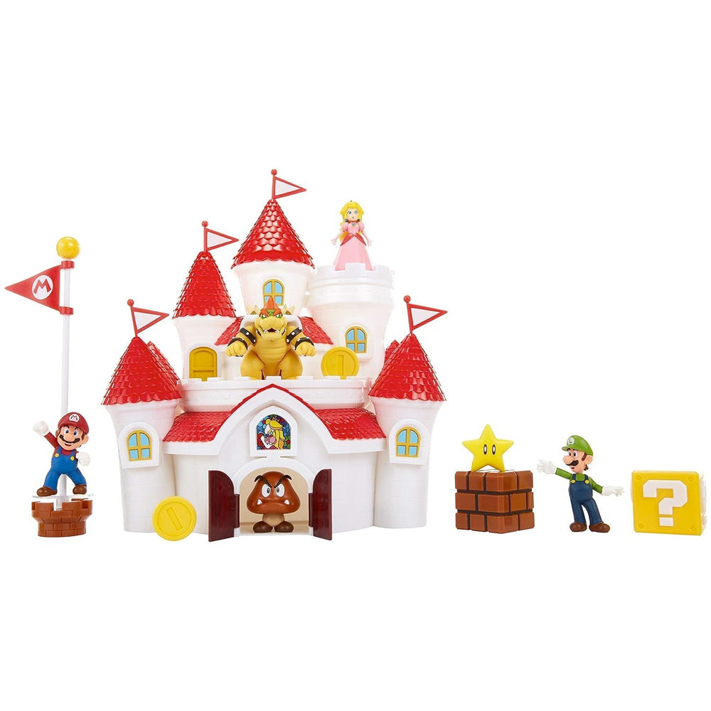 Nintendo Super Mario Deluxe Feature Spielset mit 5 Vinyl Figuren 6,5 cm goobee