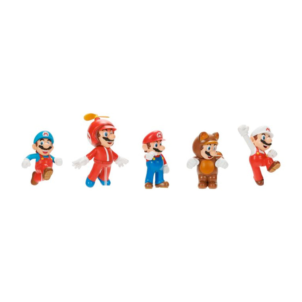 Nintendo Super Mario Figuren 5er Set Only Mario, 6,5 cm goobee
