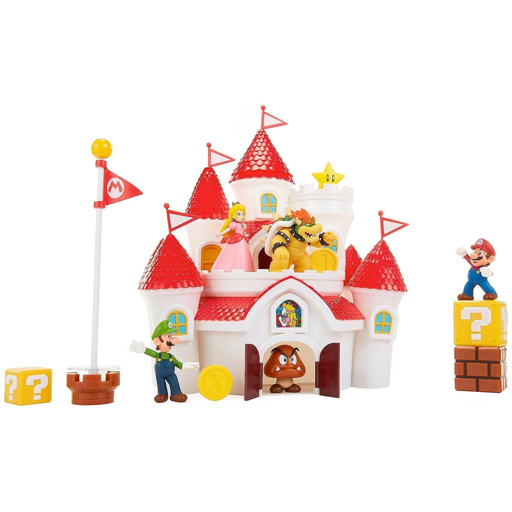 Nintendo Super Mario Deluxe Feature Spielset mit 5 Vinyl Figuren 6,5 cm goobee