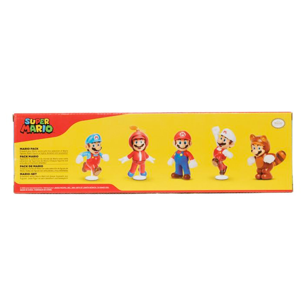 Nintendo Super Mario Figuren 5er Set Only Mario, 6,5 cm goobee