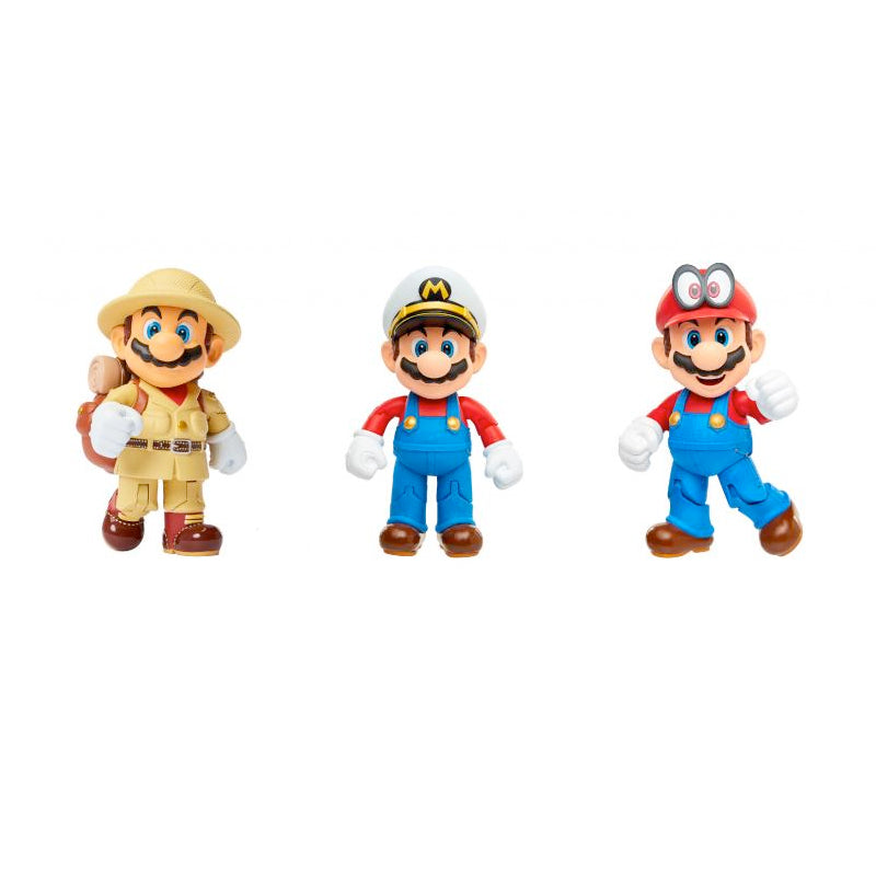 Nintendo Super Mario Figuren 3er Set Mario Odyssey, 10 cm