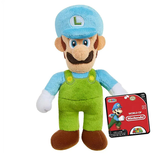 Nintendo Super Mario Plüsch Ice Luigi, 20 cm goobee