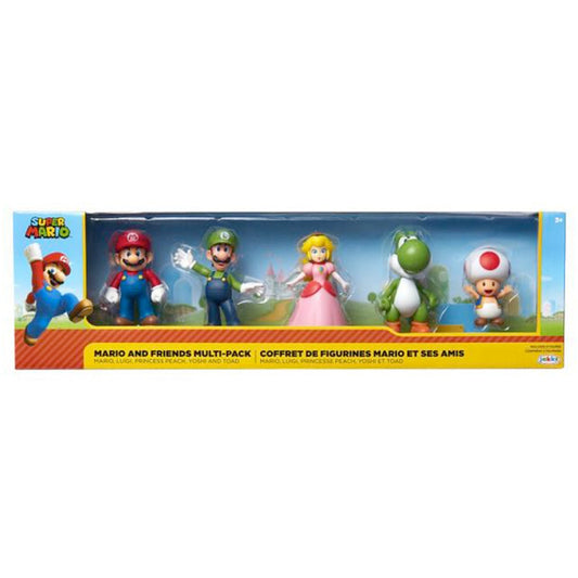 Nintendo Super Mario Figuren 5er Set Mario & Friends, 6,5 cm goobee