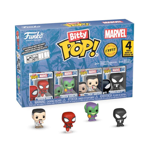 Funko Bitty POP! Spiderman 4er Pack, 3 cm goobee