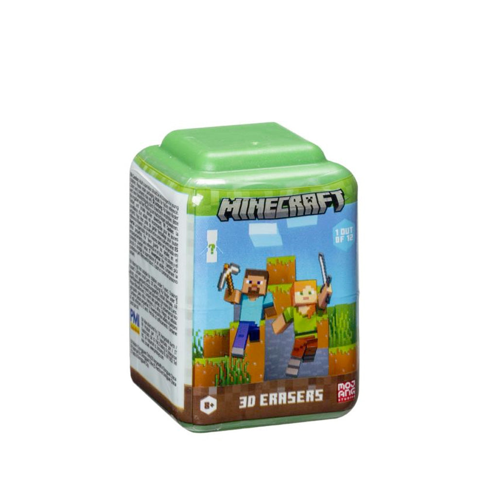 Minecraft 3D Radiergummi in Blind Box, 5 cm goobee