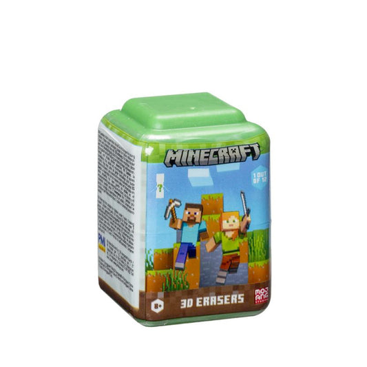 Minecraft 3D Radiergummi in Blind Box, 5 cm goobee