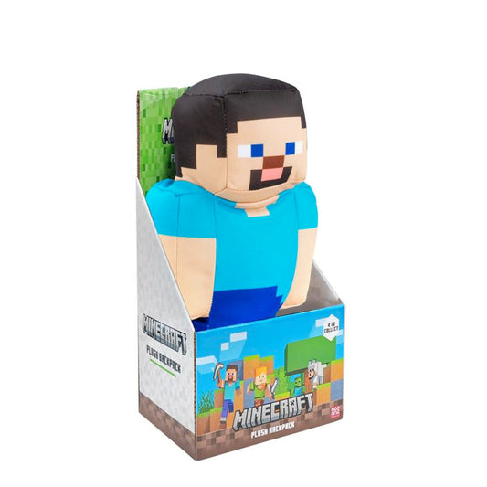 Minecraft Plüsch Rucksack Steve, 30 cm goobee