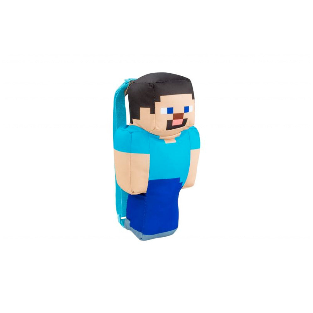 Minecraft Plüsch Rucksack Steve, 30 cm goobee