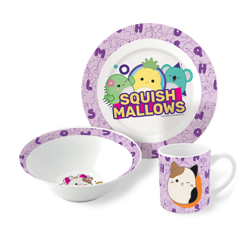 Squish Mallows Frühstücksset (Schale, Tasse, Teller)