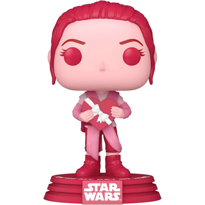 Funko POP! Star Wars Valentines S3 Rey, 10 cm